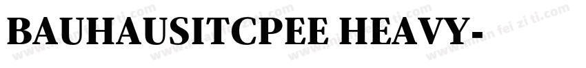 BAUHAUSITCPEE HEAVY字体转换